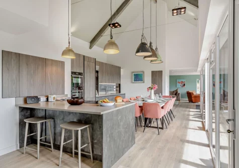 The kitchen at Riverview Farmhouse, Paynter's Cross