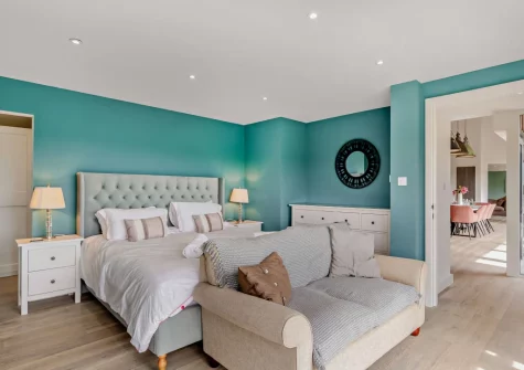 Bedroom #1 at Riverview Farmhouse, Paynter's Cross