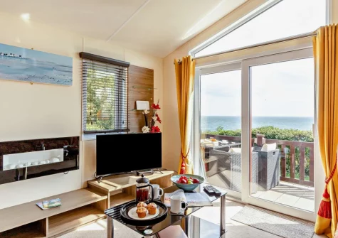 The living area at Riviera Bay, Brixham