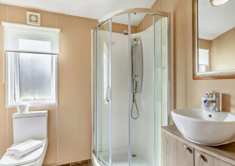 Bedroom #1 en-suite shower room at Riviera Bay, Brixham