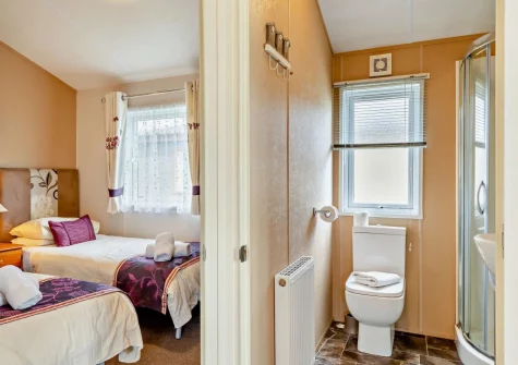 Bedroom #3 and shower room at Riviera Bay, Brixham