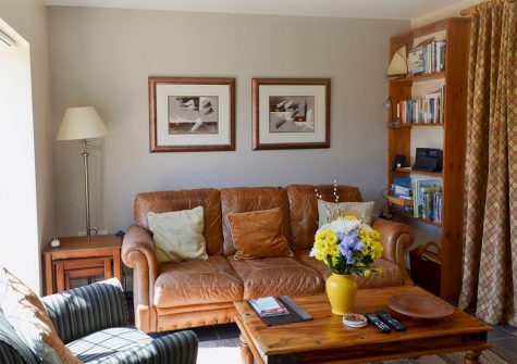 The living area at Robin Cottage, Brixham