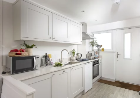 The kitchen at Robin, Polzeath