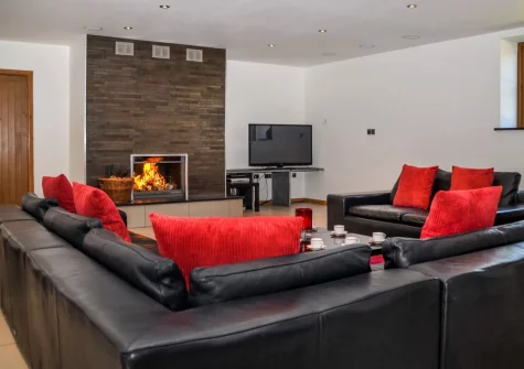 The living area at Rock Barn, South Tawton
