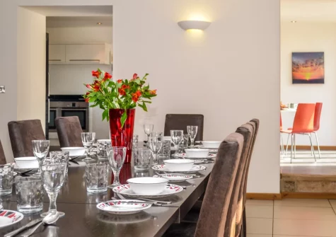 The dining area at Rock Barn, South Tawton