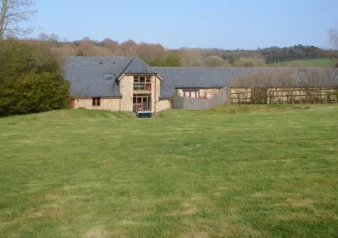 The large enclosed garden at Rock Barn, South Tawton