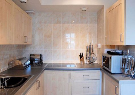 The kitchen in the apartment @ Rock House, Torquay
