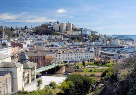 The view from the lower balcony @ Rock House, Torquay