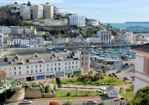 The view from the higher balcony @ Rock House, Torquay