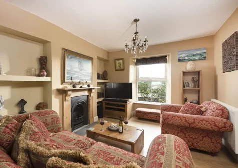 The living area at Rock On The Bay, Longrock