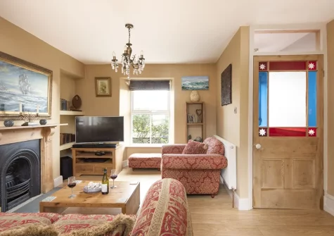 The living area at Rock On The Bay, Longrock