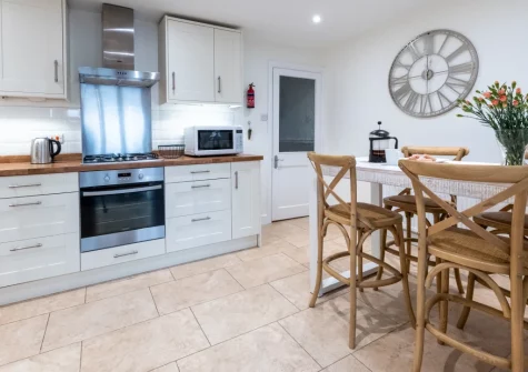 The kitchen at Rock Rose Cottage, Appledore