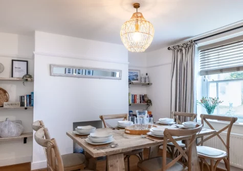 The dining room at Rock Rose Cottage, Appledore