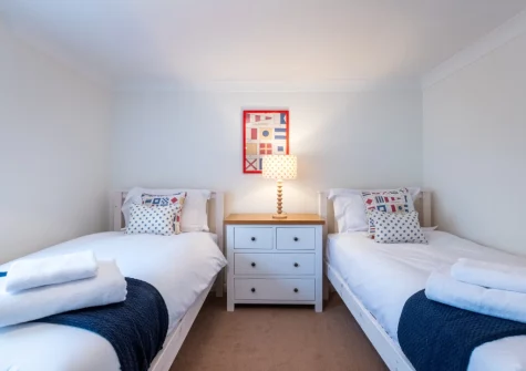 Bedroom #3 at Rock Rose Cottage, Appledore