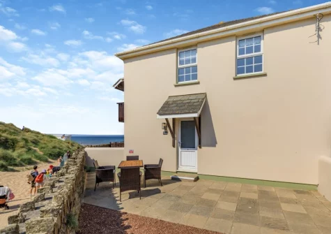 The private patio & alfresco dining area at Rockham, Croyde