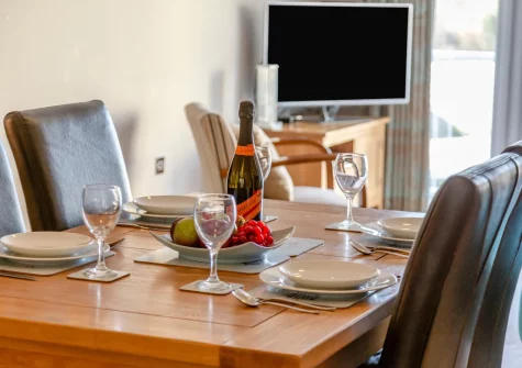 The dining area at Rockham, Mortehoe