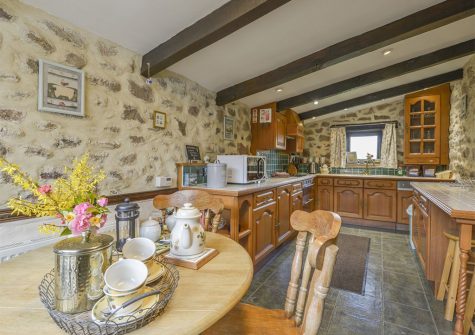 The kitchen at Rockmead, Lettaford