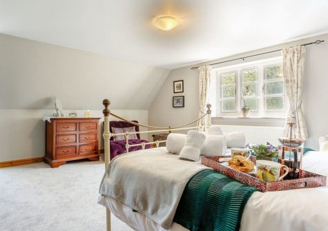 Bedroom #1 at Rocombe Thatch, Higher Gabwell