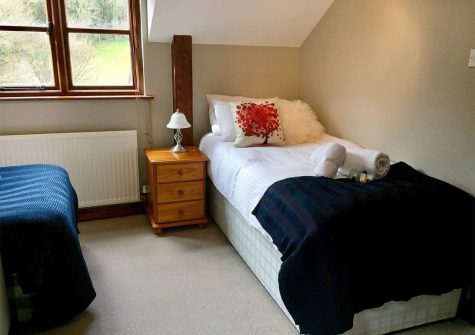 Annex bedroom #2 at Rocombe Thatch, Higher Gabwell
