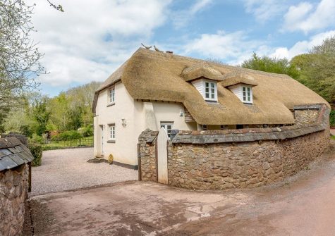Outside Rocombe Thatch, Higher Gabwell