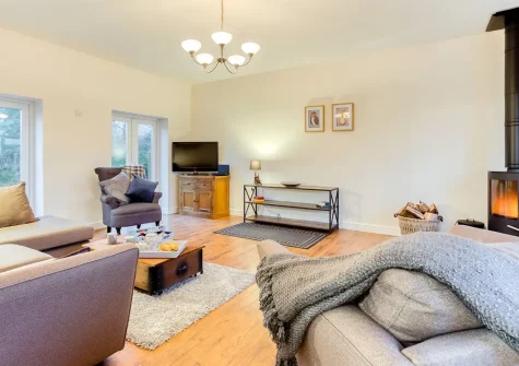 The living room at Roscarna, Parkham