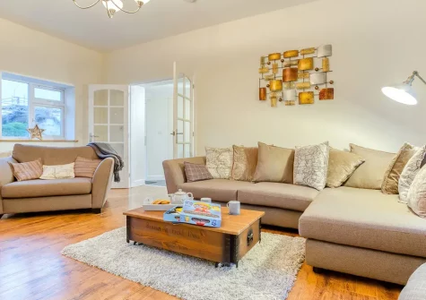The living room at Roscarna, Parkham