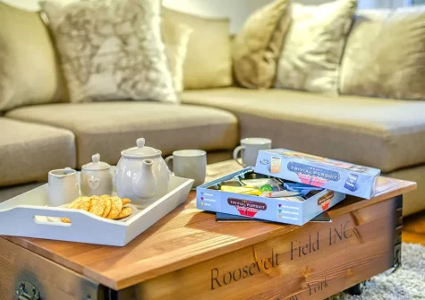 The living room at Roscarna, Parkham