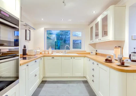 The kitchen at Roscarna, Parkham