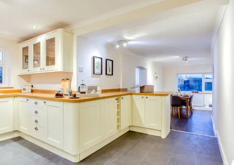 The kitchen at Roscarna, Parkham