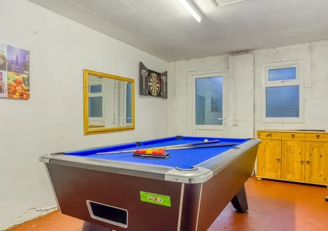 The games room at Roscarna, Parkham