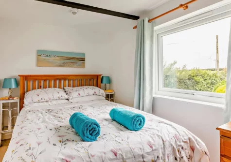 Bedroom #1 at Rose Cottage at Fairview, West Down