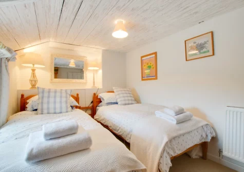 Bedroom #2 at Rose Cottage, Helford