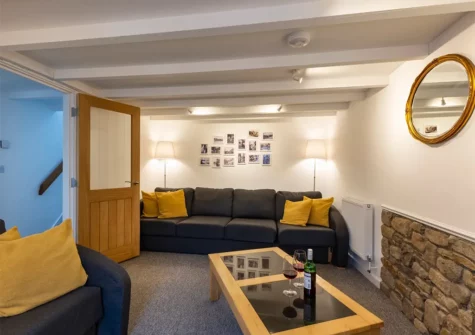The living area at Rose Cottage, St Ives