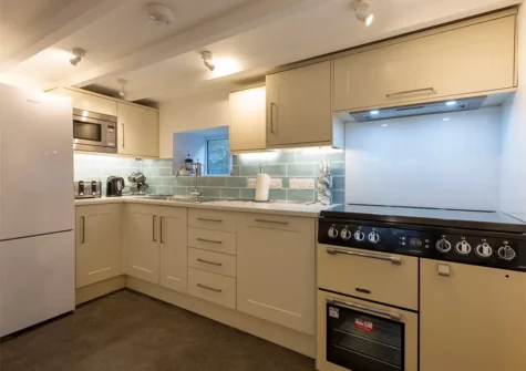 The kitchen at Rose Cottage, St Ives