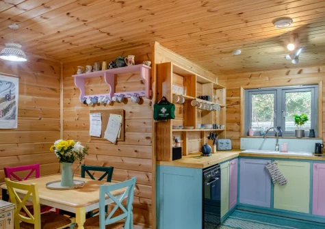 The kitchen at Rose Retreat, Perranporth