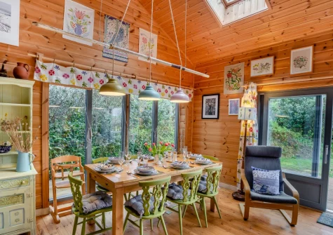 The dining area at Rose Retreat, Perranporth