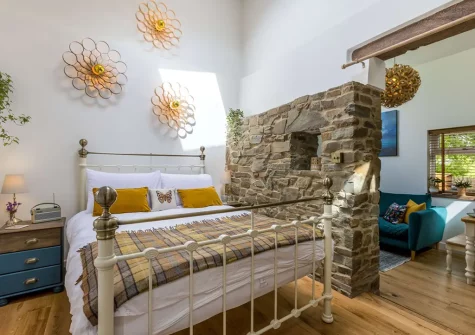Bedroom #1 at Rose Week Cottage, Langtree