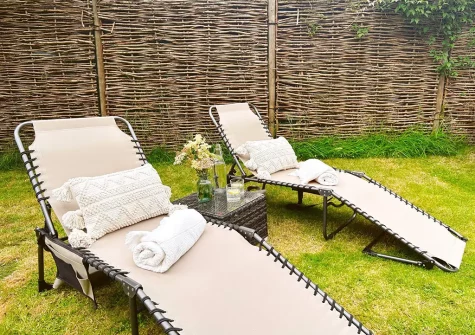 The garden at Rose Week Cottage, Langtree