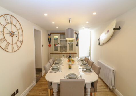 The dining room at Rosebank Cottage, Woolacombe