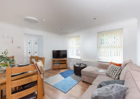 The living & dining area at Rosebud, Portreath