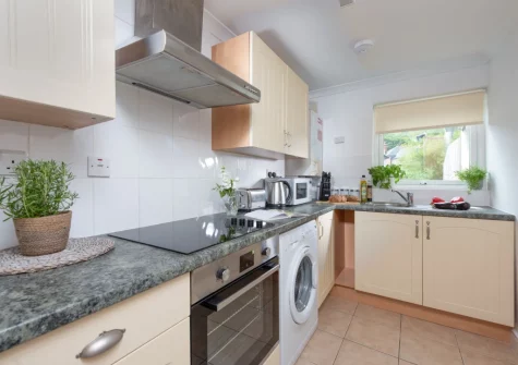 The kitchen at Rosebud, Portreath
