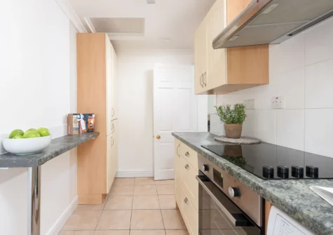The kitchen at Rosebud, Portreath