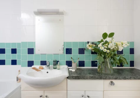 The bathroom at Rosebud, Portreath