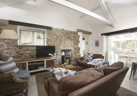 The living area at Rosehendra, Rosevidney