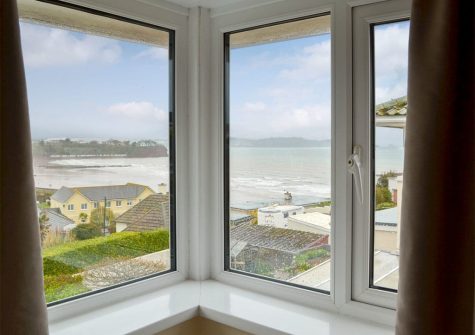 The view from bedroom #2 at Rosehill, Goodrington