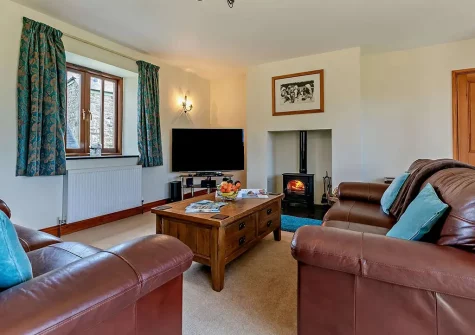 The living room at Roseland Barn, Trenear
