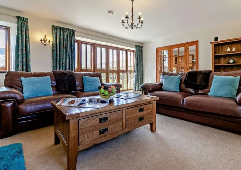 The living room at Roseland Barn, Trenear