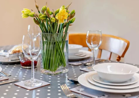 The dining area at Roseland Barn, Trenear