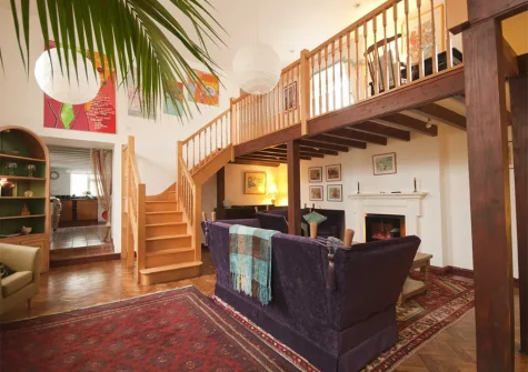 The living area at Rosemaddon, Crantock