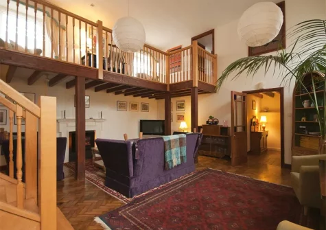The living area at Rosemaddon, Crantock